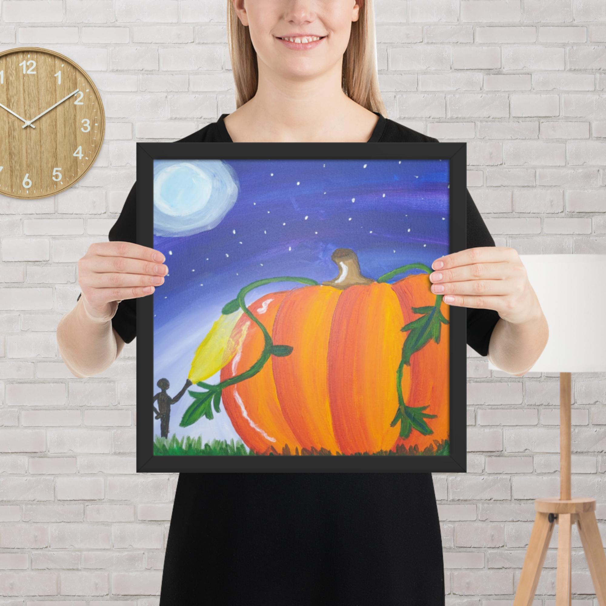 Night of the Giant Pumpkin Framed poster